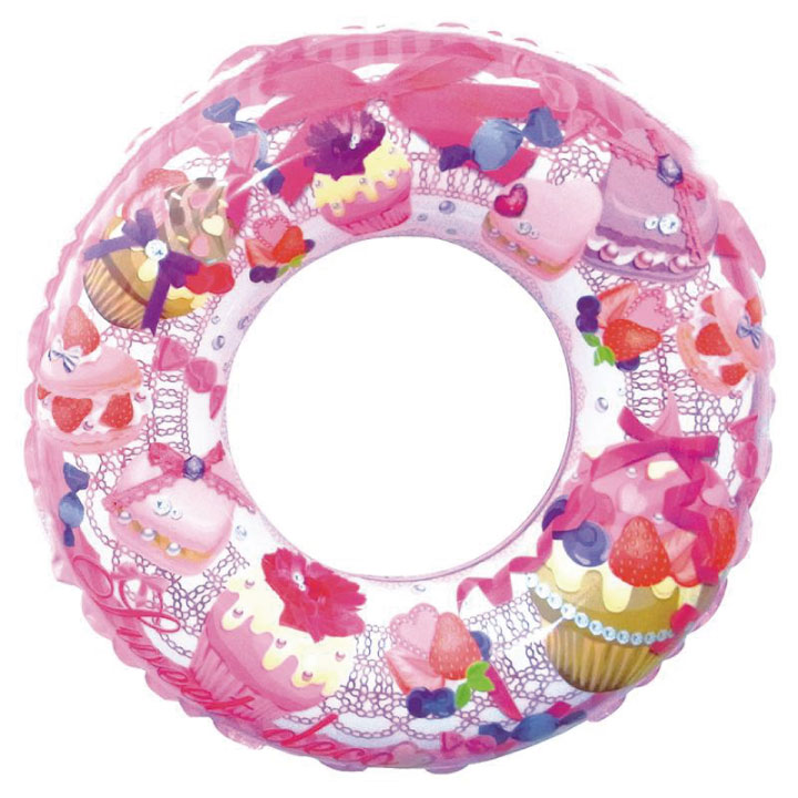 スイートデコ 80cmうきわ　 プール 海水浴 海 レジャー 旅行 水遊び 遊具 キッズ 子供 水泳 夏 炎天下 カラフル かわいい おしゃれ 道具 グッズ マルカ ギフト クリスマスプレゼント