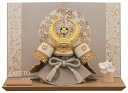 五月人形 5号 白金徳川兜(丸桜) 平飾り 兜飾り 兜 かぶと 端午の節句 初節句 こどもの日 モダン おしゃれ かっこいい 男の子 お飾り コンパクト 省スペ...