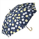 エコルーペットパターンフラワージャンプ63 ニフティカラーズ 傘 長傘 晴雨兼用 ユニセックス 男女兼用 63cm 大きめ ワンプッシュ開閉 グラスファイバー ...