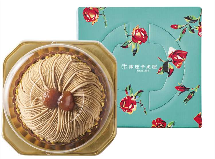 銀座千疋屋 銀座タルト（モンブラン） PGS-415 5号 直径15cm ケーキ 洋菓子 焼菓子 スイーツ スイーツギフト 誕生日 ホールケーキ 冷凍のサムネイル