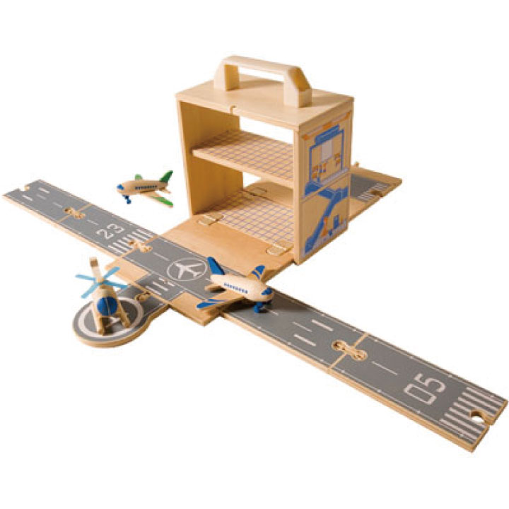 ウッドボックス 飛行機　おもちゃ 木箱 おもちゃ箱 木製 かわいい 安全 持ち運び可能 面白い 子供 男の子 女の子 トイボックス トライブ ギフト
