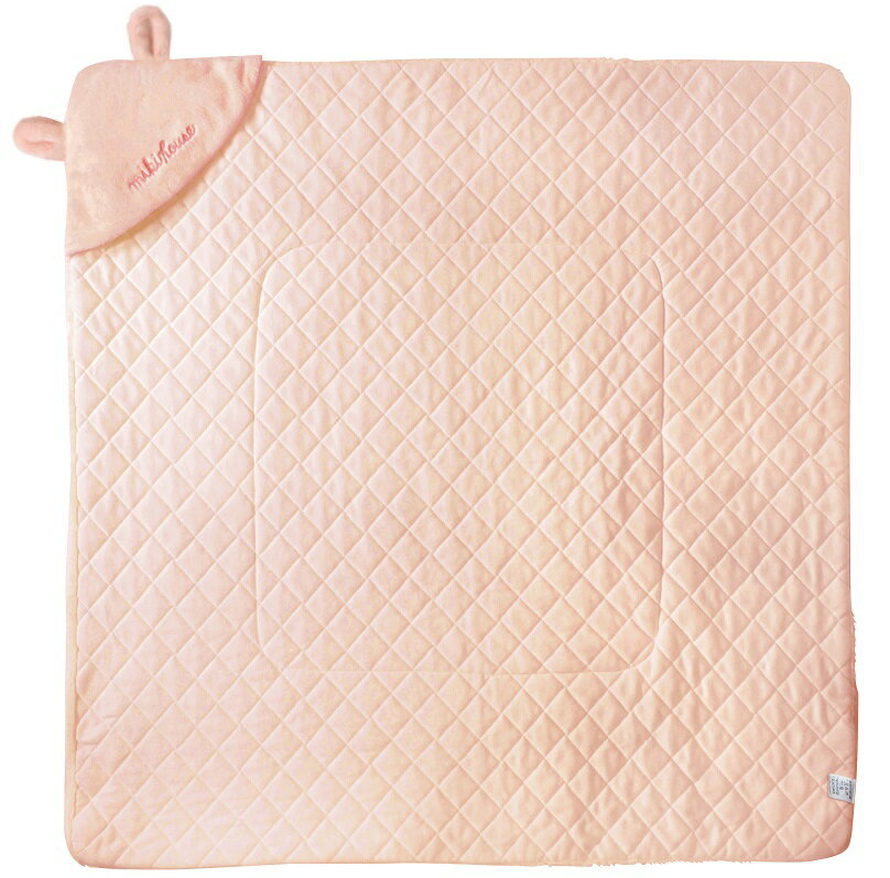 ミキハウス マイクロファー 耳付きアフガン おくるみ 出産祝い ギフト 退院 お宮参り アフガン ベビー 赤ちゃん 新生児 秋 冬 豪華 防寒 男の子 女の子 出産準備 出産祝 贈り物 プレゼント おすすめ 白 ピンク 日本 mikihouse 3