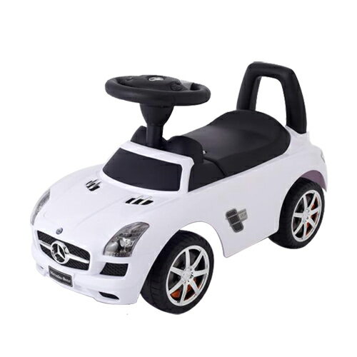 乗用メルセデスベンツ SLS AMG ホワイト 乗用玩具 足けり乗用 押し車 子供用乗り物【ワールド 野中製作所】送料無料（北海道・沖縄は対象外）