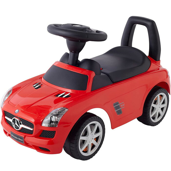 乗用メルセデスベンツ SLS AMG レッド 乗用玩具 足けり乗用 押し車 子供用 乗り物 子供 キッズ 幼児 おもちゃ プレゼント【ワールド 野中製作所】送料無料（北海道・沖縄は対象外）