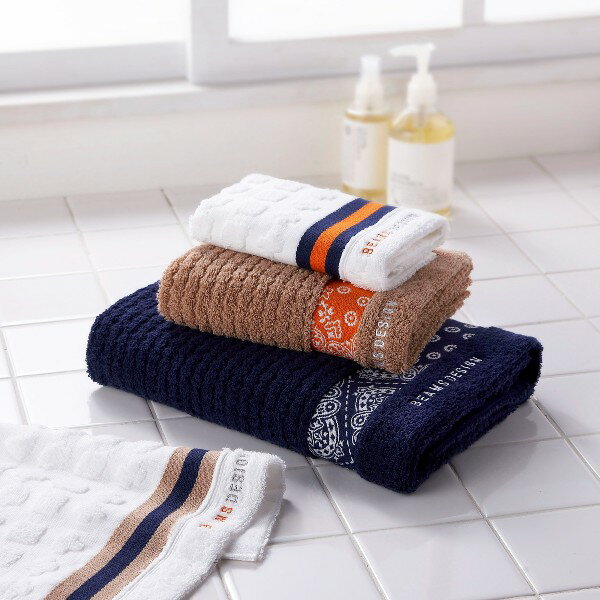 【送料無料 送料込み】BEAMS DESIGN ビームス デザイン ラインバンダナ タオルセット（ベージュ）【結婚内祝い 新築内祝い 快気内祝い 快気祝い 入学内祝い 日用品雑貨】【内祝い 出産内祝い 出産祝い お返し 返礼 お祝返し】