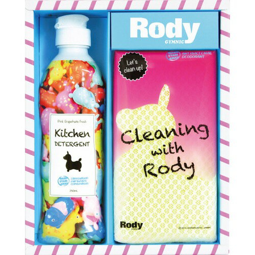 【送料無料 送料込み】Rody（ロディ）キッチン洗剤詰合せギフト【内祝い 出産内祝い 出産祝い お返し 返礼 お祝返し】【結婚内祝い 入学内祝い 手土産 プレゼント キャラクター 洗剤 メッシュクリーナー キッチン用品 掃除用品 日用品 消耗品 ギフトセット】