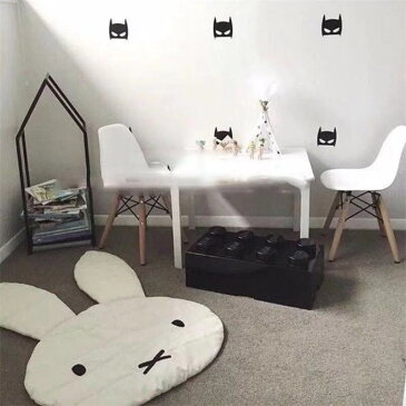 ベビーマット ウサギ 北欧 赤ちゃんベビーマット 寝相アート 折りたたみ 子供部屋 飾り サニーマット おしゃれ 出産お祝い ホワイト リビング 床 赤ちゃん子供 インテリア 写真撮影 クッション プレイマット 出産 プレゼント