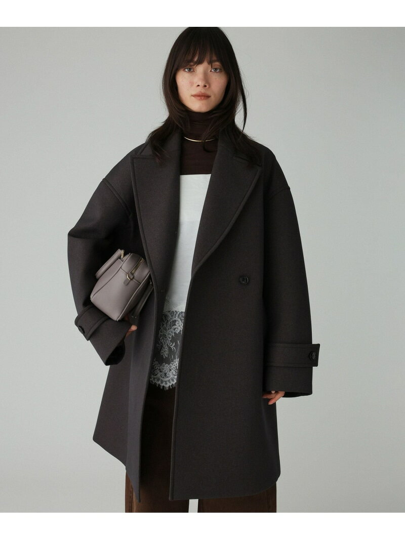 ボンディングジャケットコート BABYLONE バビロン ジャケット・アウター ピーコート ベージュ グレー【..