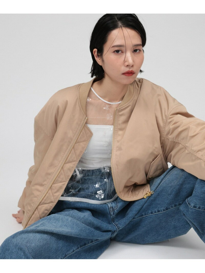 ショートMA-1 BABYLONE バビロン ジャケット・アウター MA-1 ベージュ グレー カーキグリーン【送料無..