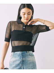 シアーポロニットプルオーバー BABYLONE バビロン トップス カットソー・Tシャツ ブラック ブラウン【送料無料】[Rakuten Fashion]