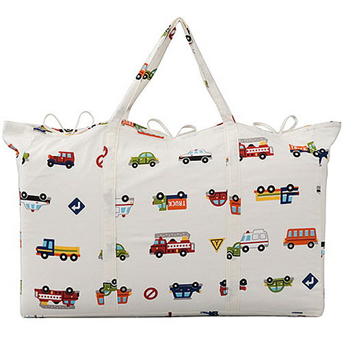 【ママ割でさらに ポイントUP！】フジキ Wガーゼお昼寝布団セット7点[くるまパーク／ホワイト]/　ベビー布団 ふとんセット お出かけ布団 ダブルガーゼ 入園準備 SoD- 3