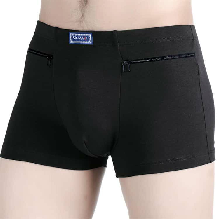 パンツ ボクサーパンツ ジップポケット付き ボクサー 隠しポケット付 盗難対策 アンダー ジップ ウェア 下着 ショーツ インナ babymon-10004666 minimon shop サンプル画像3