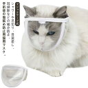 猫 爪切り 点耳薬 耳掃除 猫用マスク フェイスマスク 透明 通気性 爪切り補助具 マジックテープ 猫用品 シャワー 美容 噛みつき防止 拾い食い防止 ネコ ね...