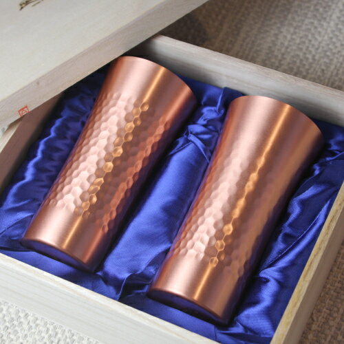 銅製タンブラー 銅 燕三条 2個セット 350ml×2 橋本金属 日本製 ギフト プレゼント