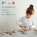 デンタルセット 木のおもちゃ ごっこ遊びが楽しめる PolarB 小さいころから歯の大事さを学べる 歯医者さんごっこ ミラー 注射器 ぺンチ 歯磨き粉 歯ブラシ レントゲン ドリルなどがセット 出産祝い 知育玩具 ラッピング無料 ママといっしょ