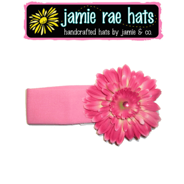 ジェイミーレイハット（Jamie Rae Hats）お花の帽子キャンディピンクデイジーヘアバンド◆プレゼント・ギフト・出産祝い・お祝い・キッズ・ベビー・子供用帽子キッズ用帽子・ベビー用帽子・赤ちゃん用帽子・可愛い・女の子◆