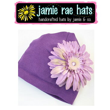 ジェイミーレイハット（Jamie Rae Hats）お花の帽子パープルデイジーハット コットン帽◆プレゼント・ギフト・出産祝い・お祝い・キッズ・ベビー・子供用帽子キッズ用帽子・ベビー用帽子・赤ちゃん用帽子・可愛い・女の子◆02P27May16