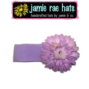 ジェイミーレイハット（Jamie Rae Hats）お花の帽子ラベンダーデイジーヘアバンド◆プレゼント・ギフト・出産祝い・お祝い・キッズ・ベビー・子供用帽子キッズ用帽子・ベビー用帽子・赤ちゃん用帽子・可愛い・女の子◆ 02P27May16
