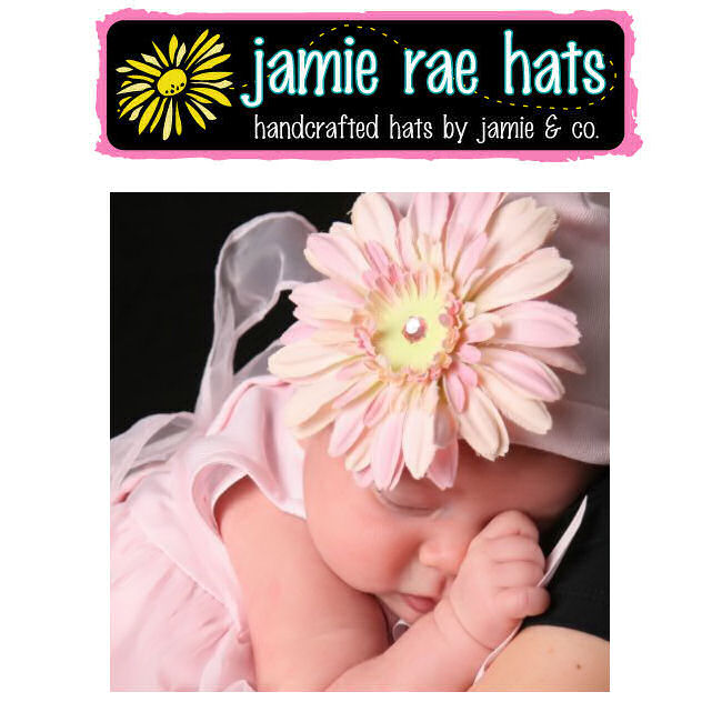 ジェイミーレイハット（Jamie Rae Hats）お花の帽子ペールピンクデイジーハット コットン帽◆プレゼント・ギフト・出産祝い・お祝い・キッズ・ベビー・子供用帽子キッズ用帽子・ベビー用帽子・赤ちゃん用帽子・可愛い・女の子◆02P03Dec16