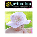 ジェイミーレイハット（Jamie Rae Hats）お花の帽子ペールピンクデイジー×ペールピンク　サンハット◆プレゼント・ギフト・出産祝い・お祝い・キッズ・ベビー・子供用帽子キッズ用帽子・ベビー用帽子・赤ちゃん用帽子・可愛い・女の子・ハット◆