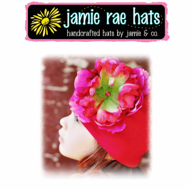 ジェイミーレイハット（Jamie Rae Hats）お花の帽子ラズベリーピンクピオニーハット コットン帽◆プレゼント・ギフト…