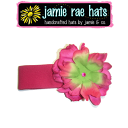 ジェイミーレイハット（Jamie Rae Hats）お花の帽子 ラズベリーピンクピオニーヘアバンド◆プレゼント・ギフト・出産祝い・お祝い・キッズ・ベビー・子供用帽子キッズ用帽子・ベビー用帽子・赤ちゃん用帽子・可愛い・女の子◆02P27May16