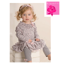 とびっきりおしゃれなベビちゃんに♪Biscotti ドレスセットPINK LEOPARD (12M/24M)◆プレゼント・ギフト・出産祝い・お祝い・キッズ・ベビー・赤ちゃんベビー服・子供服・ベビー用・キッズ用・女の子・フリフリ kate Mack◆P16Sep15