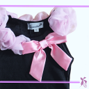 Baby Purple×Queenbee！エレガントローズトップ（ピンク）◆プレゼント・ギフト・出産祝い・お祝い・キッズ・ベビー・赤ちゃんベビー服・子供服・ベビー用・キッズ用・女の子・リボン◆