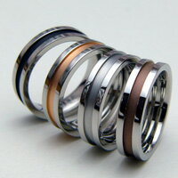 【ポイント10倍☆12/1迄】ステンレス ペアリング [vie] 刻印無料 カラーリング R1001 金属アレルギー対..