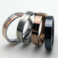 【3%offクーポン☆4/10迄】ステンレスペアリング 刻印無料 vie ステンレス カラーリング2 R1032 金属アレルギー対応アクセ ステンレスリング ペア 結婚指輪 サージカルステンレス