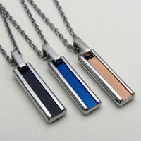 【ポイント10倍☆12/1迄】ネックレス N1079P,Bk,Bl アレルギー対応アクセ サージカルステンレス ペア