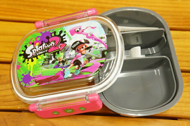 スケーター 食洗機対応ふわっとフタタイトランチボックス小判型 スプラトゥーン2(QAF2BA)