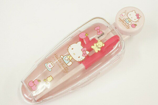 スケーター 収納ケース付 デラックストレーニング箸 ハローキティ【右手用】(ADXT1S)