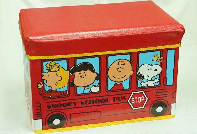 【あす楽対応】ティーズファクトリー ストレージボックス スツール スヌーピー(レッド)のサムネイル