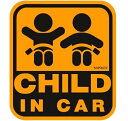 【SF-20】ナポレックス セーフティサインウィンドウステッカー CHILD IN CAR内貼りタイプ