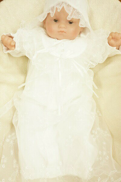 【送料込み/一部地域除く】日本製フード付きセレモニードレス50-70cm 17702【OP mini】