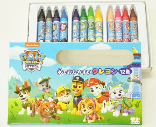 サンスター パウパトロール水でおちやすいクレヨン12色セット サンスター パウパトロール水でおちやすいクレヨン12色セット
