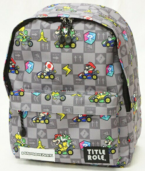 【送料込み/一部地域除く】タイトルロール スーパーマリオ(マリオカート)子供用リュックサック(容量約1..