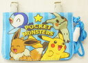 サンアート ネックコード付きミニおでかけウォレット(ポケットポーチ)ポケットモンスター ブルーPM-3832