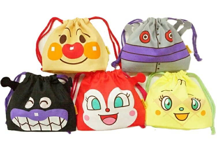 伊藤産業 フェイス巾着ポーチ アンパンマンキャラANP-800*