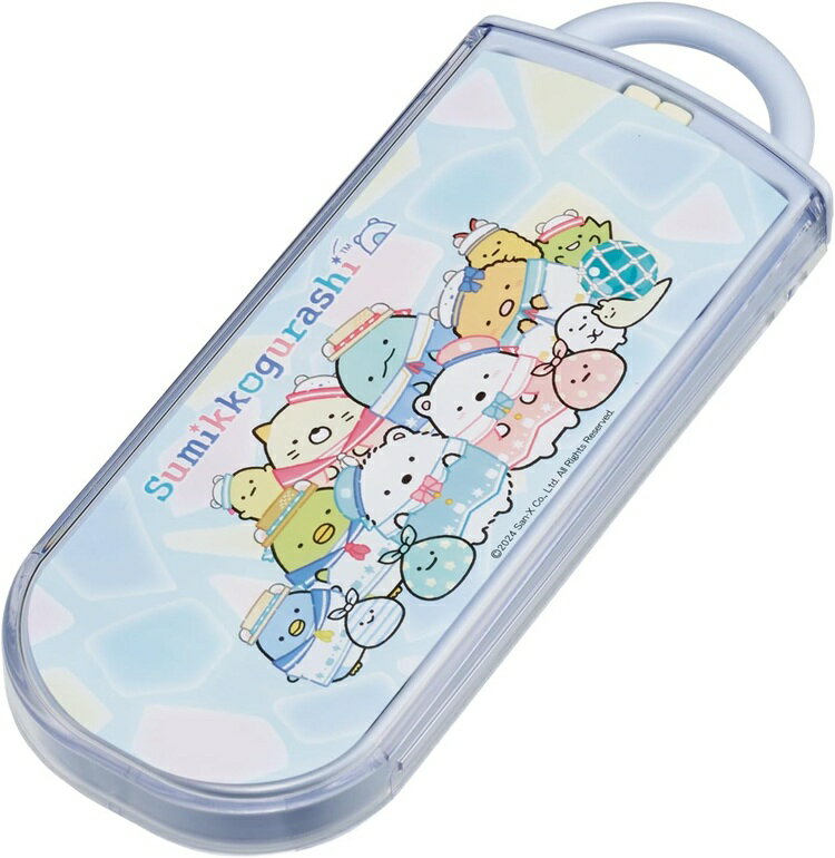 スケーター 抗菌食洗機対応スライド式トリオセット すみっコぐらし しろくまのふるさと柄(TACC2AG)