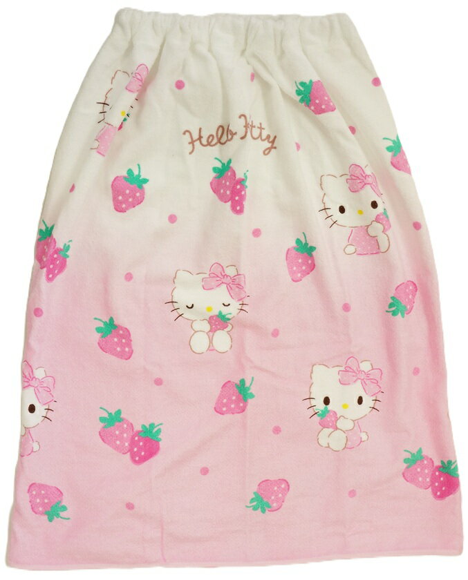 サンリオ 巻きタオル70cm丈ハローキティ イチゴ柄(A1213KTラップT70)