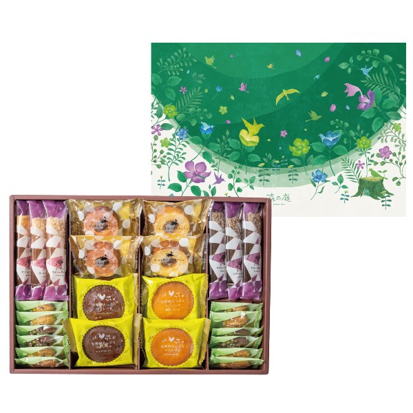 【送料込み】【送料無料！】森の庭 森の焼き菓子 フラワーリース 焼き菓子セット【出産内祝 内祝い お返し お祝い返し 返礼】【洋菓子 お菓子 人気 スイーツ スイーツセット お菓子詰め合わせ】【結婚内祝い 入学内祝い 新築内祝い 成人内祝い 御中元 お中元】