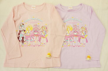 【メール便利用！送料無料】ナカタ BANDAIデリシャスパーティプリキュア長袖Tシャツ （パンケーキのレシピッピ付玩具付）FG9116天竺素材