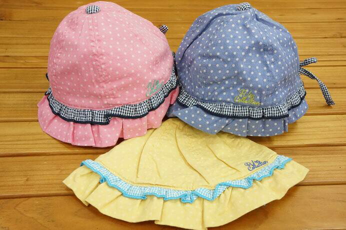 【メール便利用！送料込み】Rag Martラグマート ドット柄フリル帽子1635825