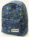 【メール便利用!送料無料】OUTDOORアウトドアプロダクツ子供用リュックサック キャンプ柄(容量約13L)12439289-30NAVY(配送区分C)