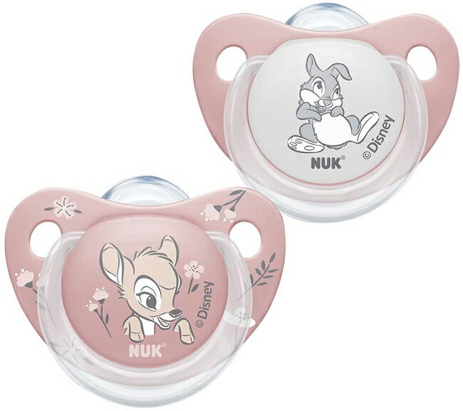 【メール便利用!送料込み】NUKヌーク バンビおしゃぶり2個セット消毒ケース付き(6-18カ月用)(配送区分E50)
