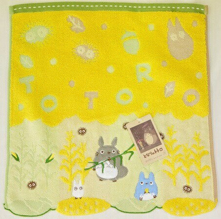 丸眞 ウォッシュタオル となりのトトロ とうもろこしとトトロ柄