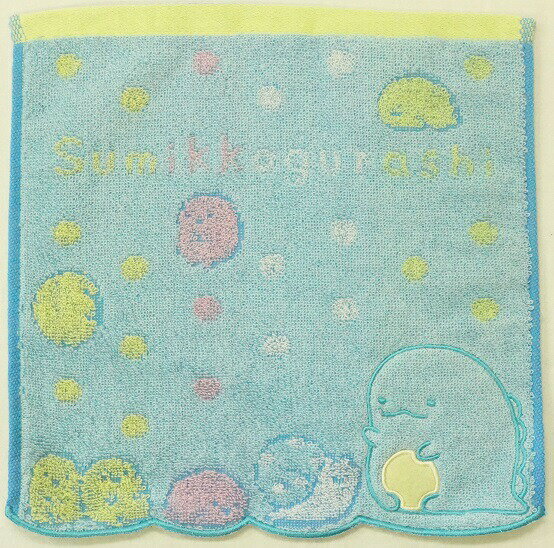 丸眞 ミニタオル すみっコぐらしカラフルドット とかげ