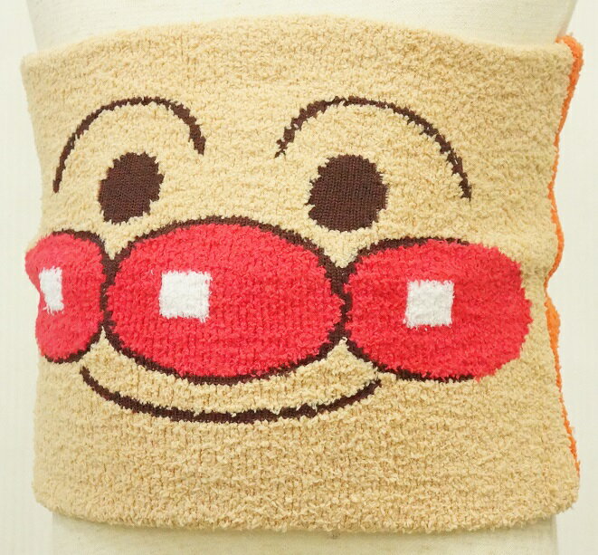 【メール便利用！送料込み】BANDAIそれいけ！アンパンマンふわふわあったかはらまき（アンパンマン×ドキンちゃん表裏キャラ腹巻き）EA1030-OR【80cm-95cm対応】